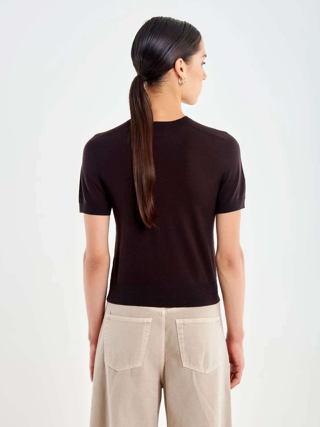 Vicolo Pull Girocollo Maglia Moro Lana
