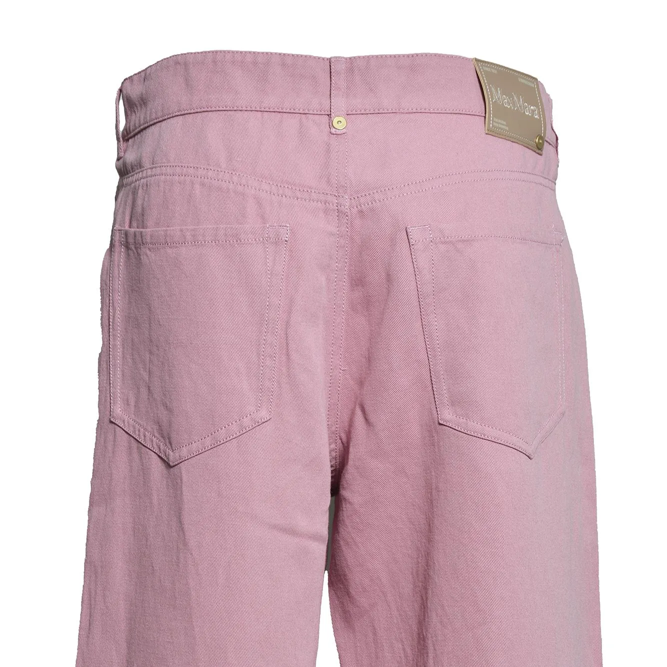 Max Mara Onorata 2619131083600 pantaloni rosa cotone lino