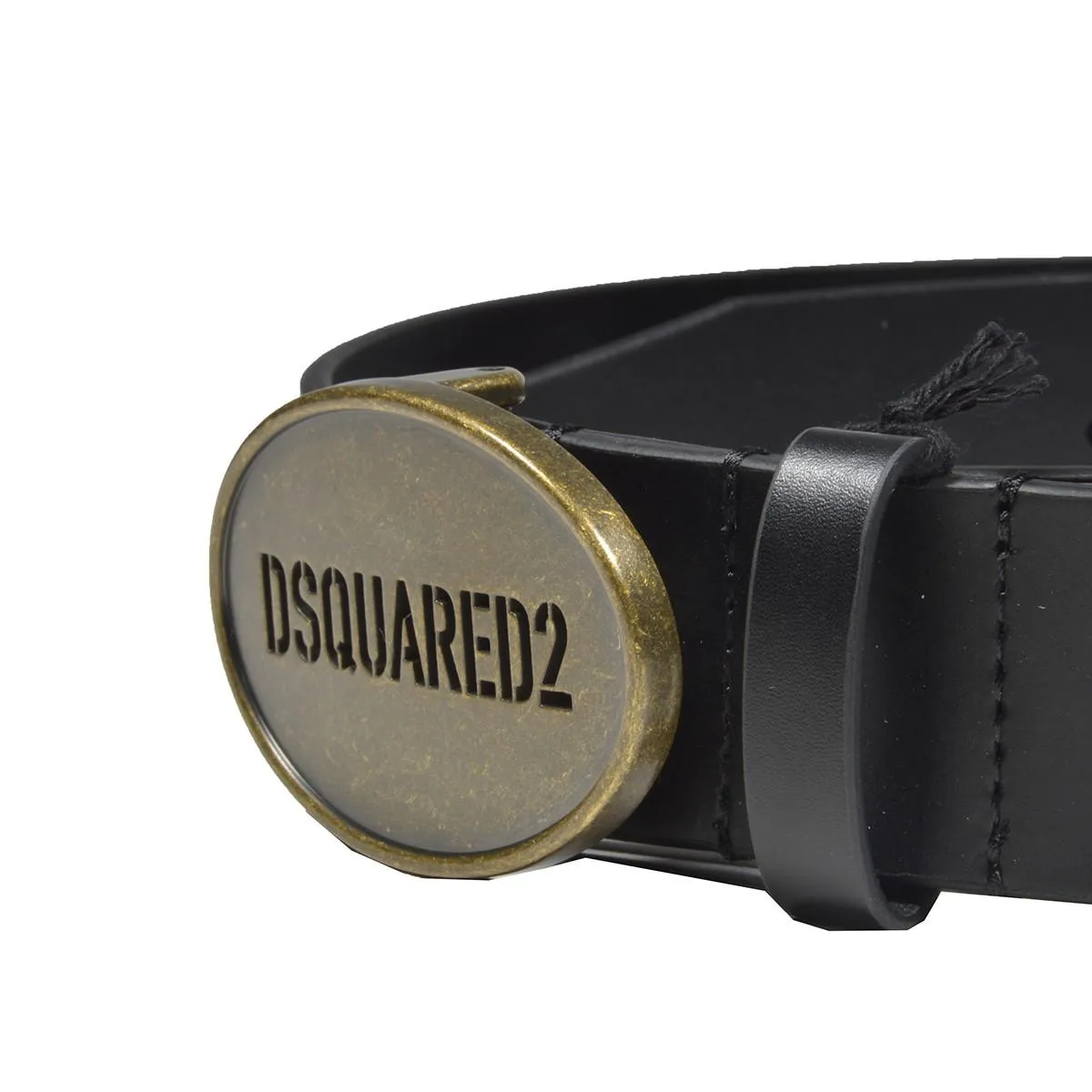Dsquared2 Junior DQ1548D005Z cintura pelle nera logo IV