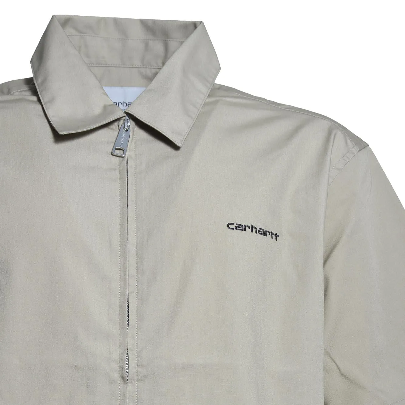Carhartt Wip Postal I036189 camicia beige maniche corte zip
