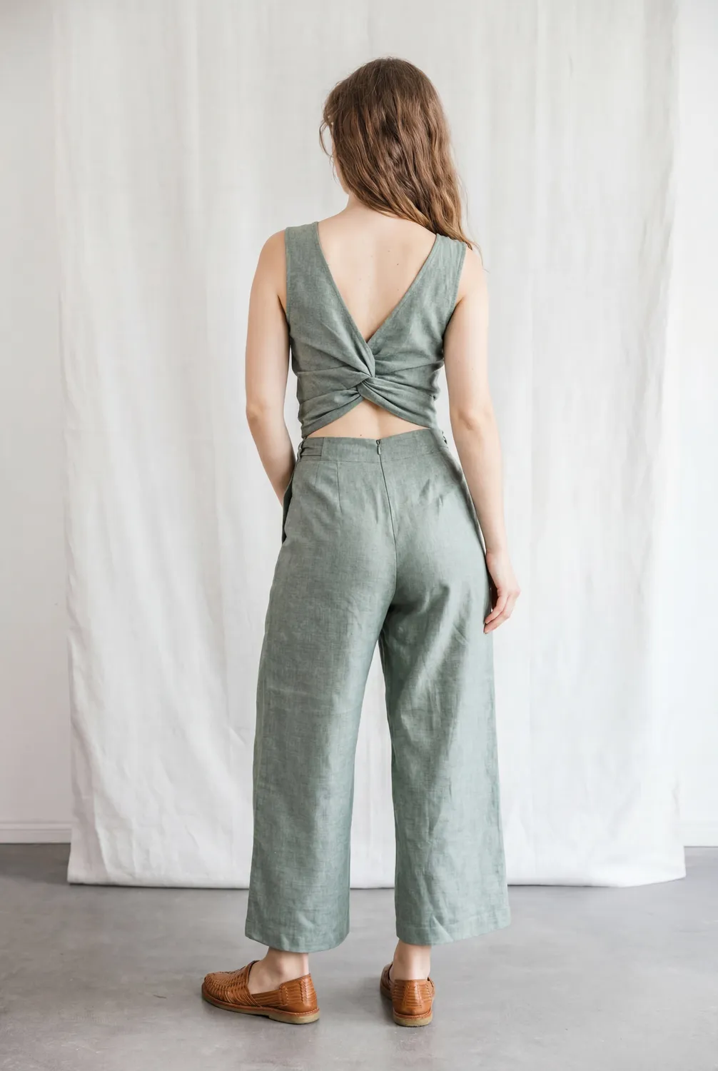 Jyoti Anusha tuta jumpsuit cotone bio eucalipto