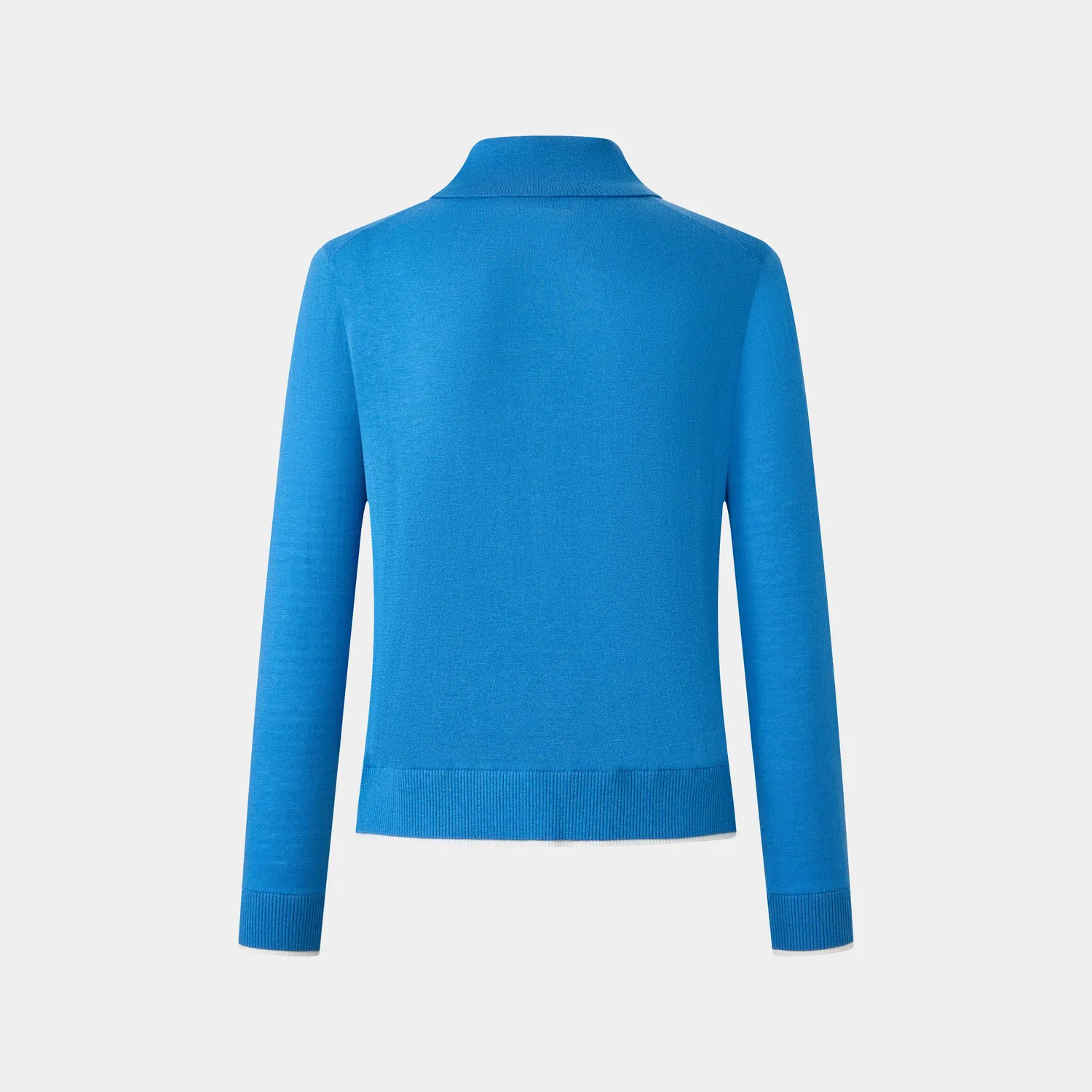 PORTS LQ9K009SKF022 polo knit azzurra bottoni