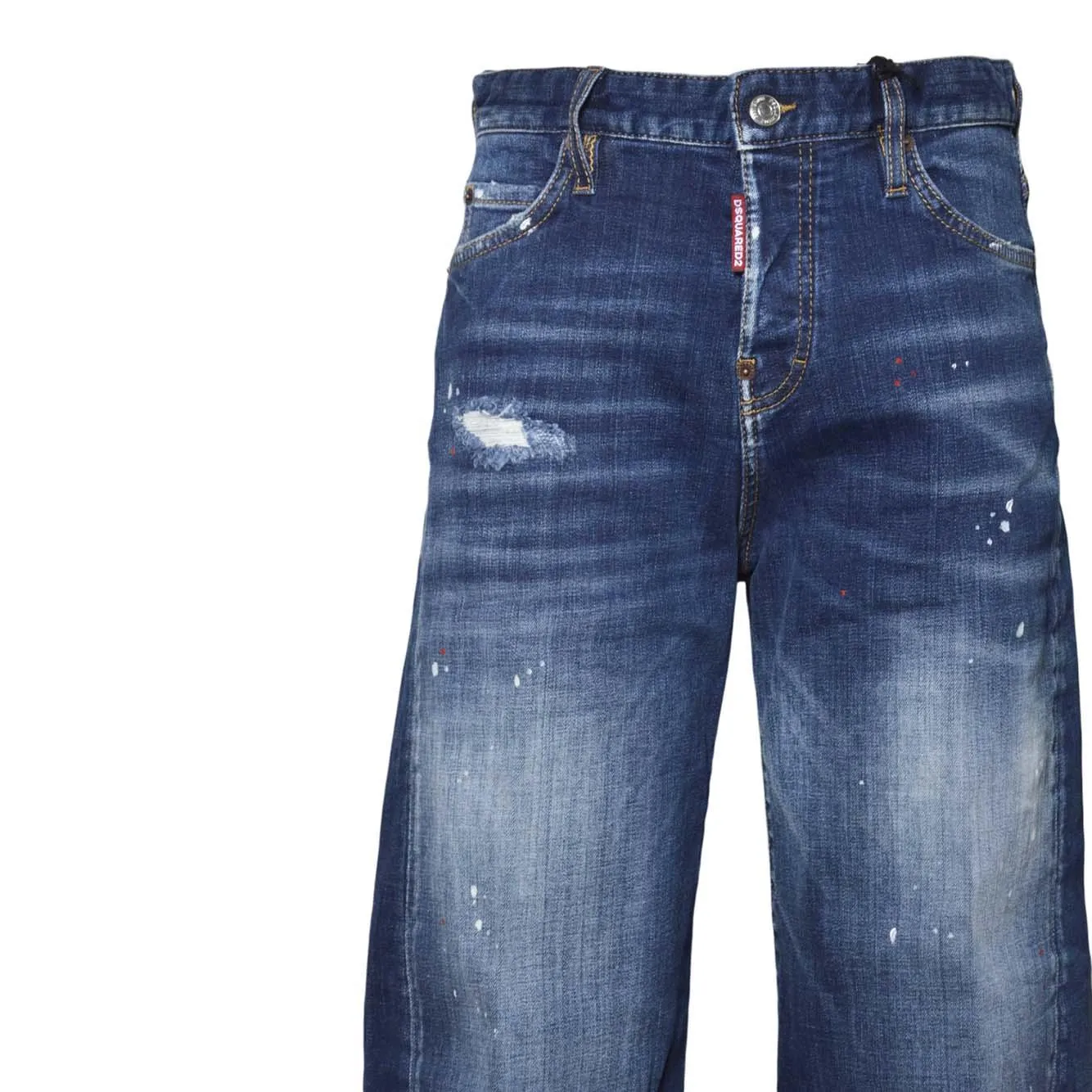 Dsquared2 S75LB1135S30664 loose twist jean uomo denim blu