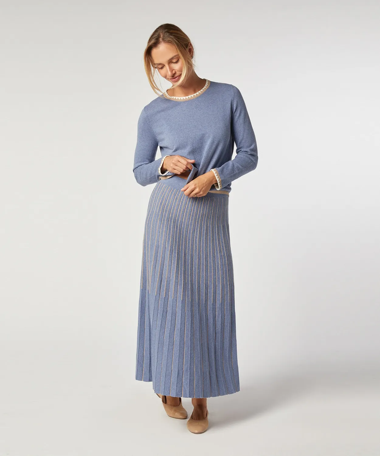 Rodier Maglione girocollo maglia maglione blu L