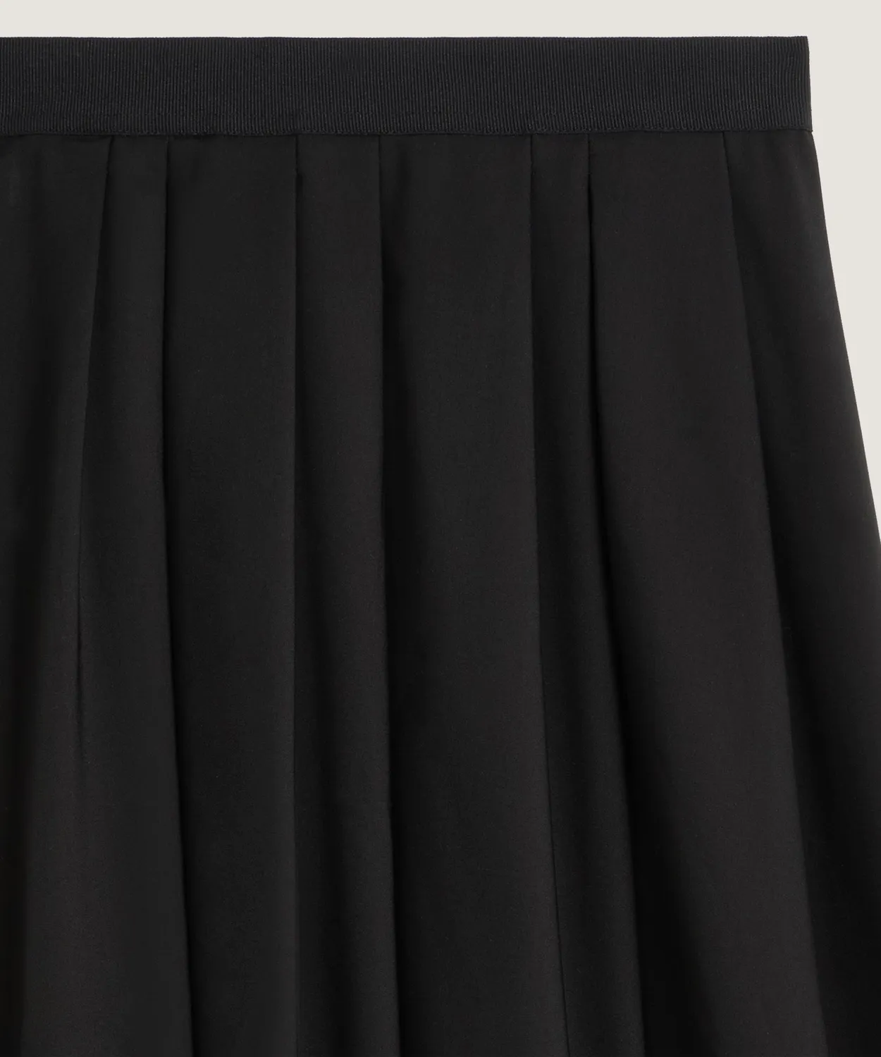 Rodier Gonna lunga svasata nera elastico vita
