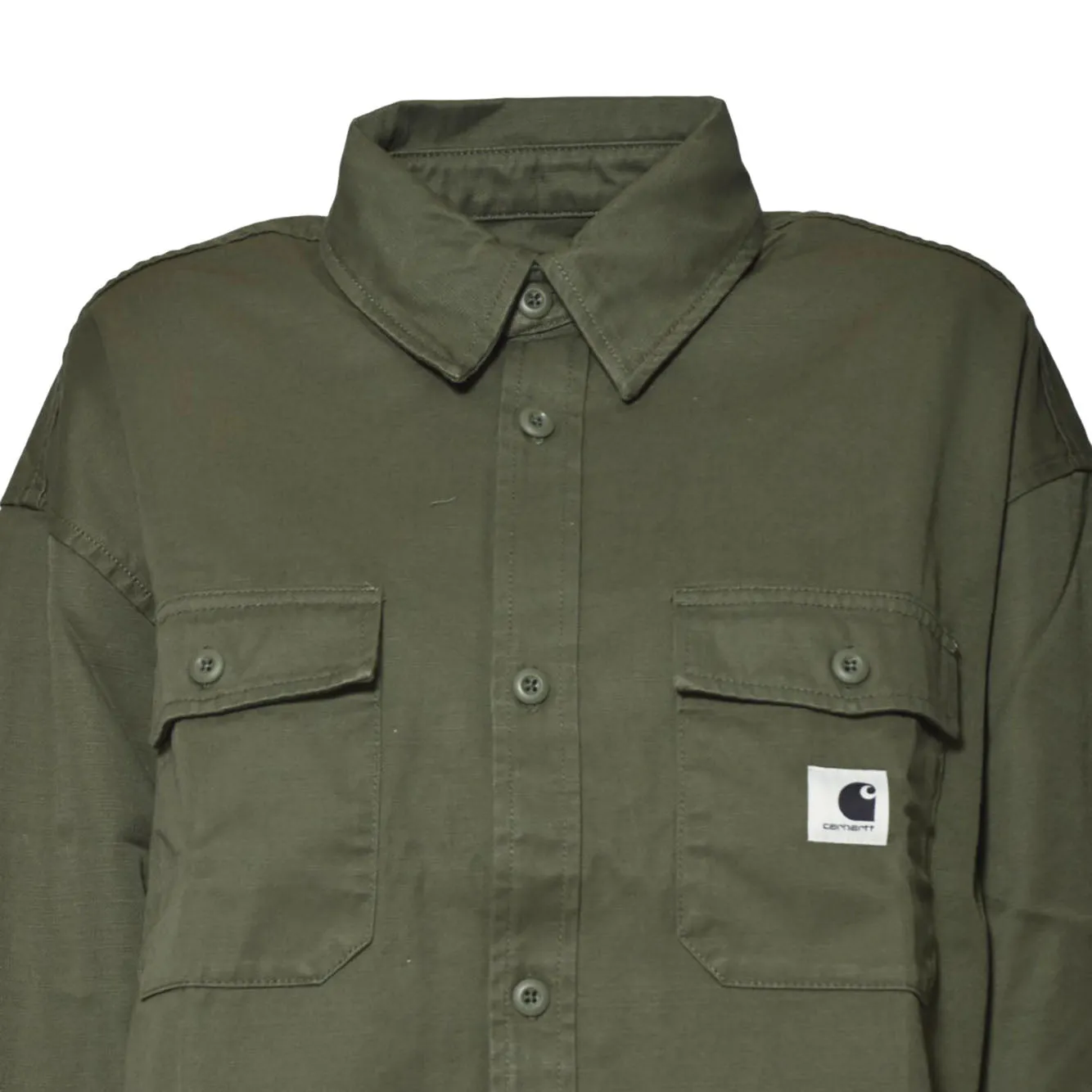 Carhartt Wip W Kelly Shirt Jac I036320 giubbino verde M twill
