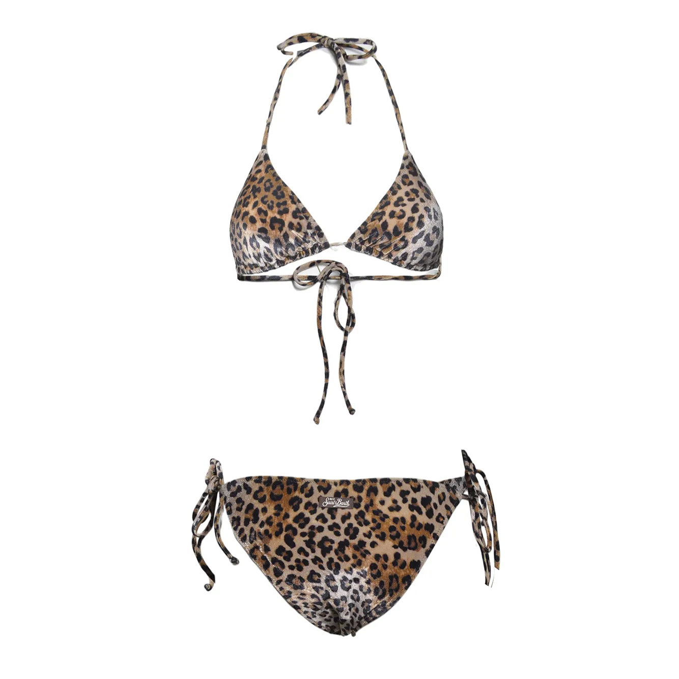Saint Barth LEH00011 Leah top bikini leopardato lurex