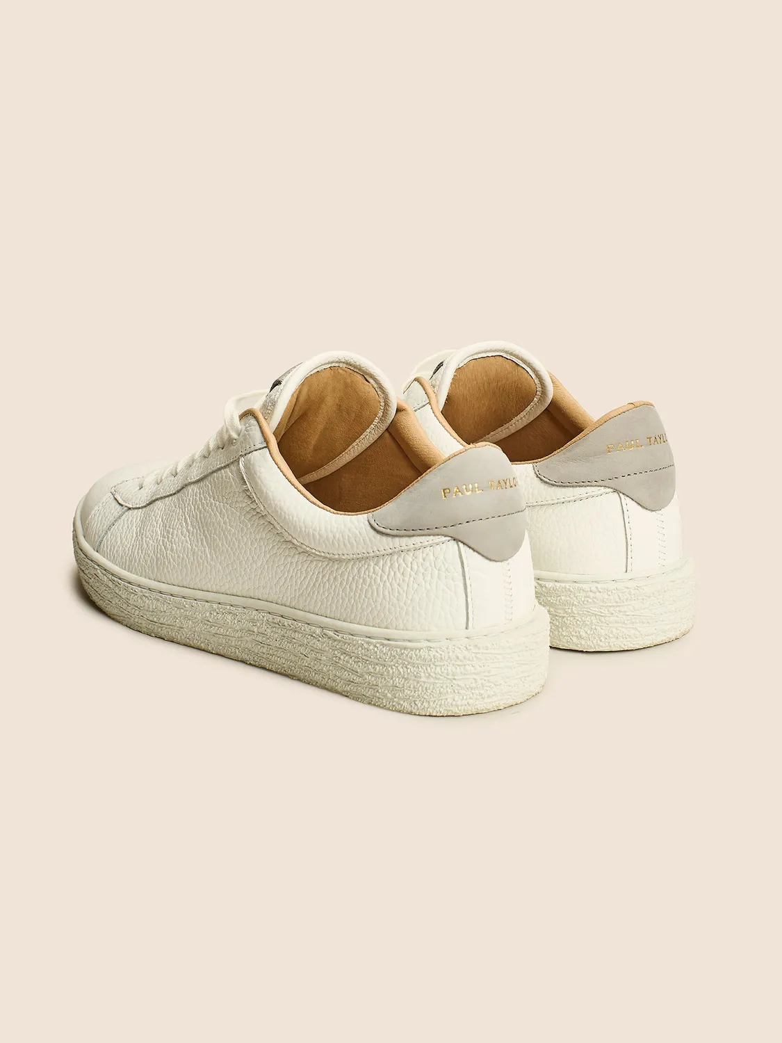 Paul Taylor sneakers cervo bianche suede grigio