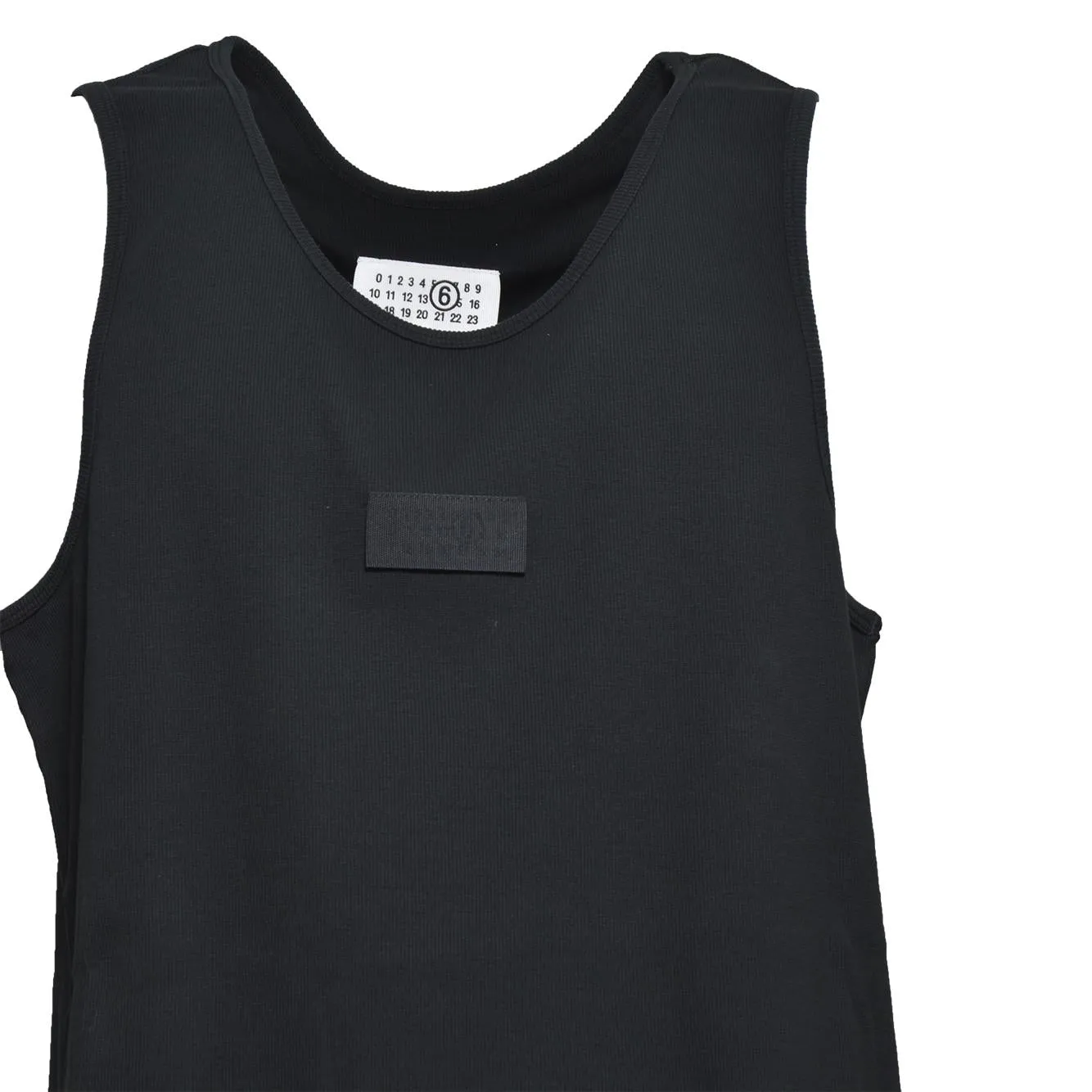 MM6 Maison Margiela SH0NL0007 canotta nera uomo