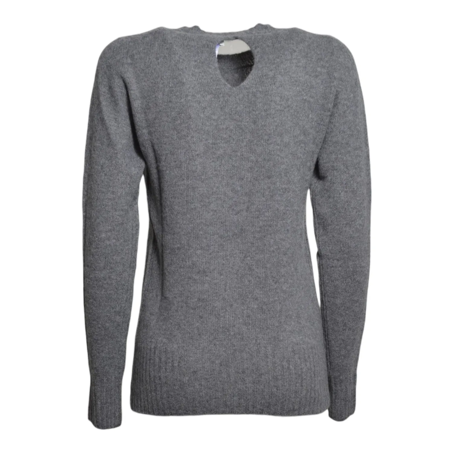 Solotre M3AC0015 cardigan grigio pietra donna