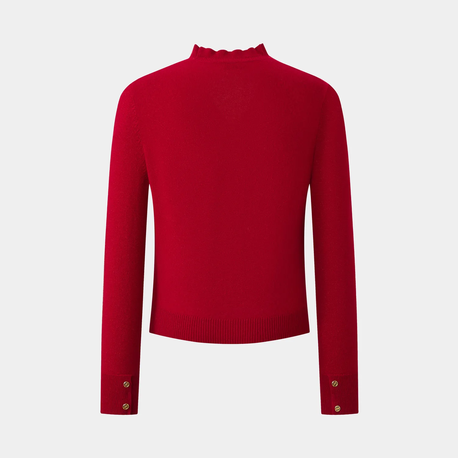 PORTS cardigan rosso con volant adrenaline rush