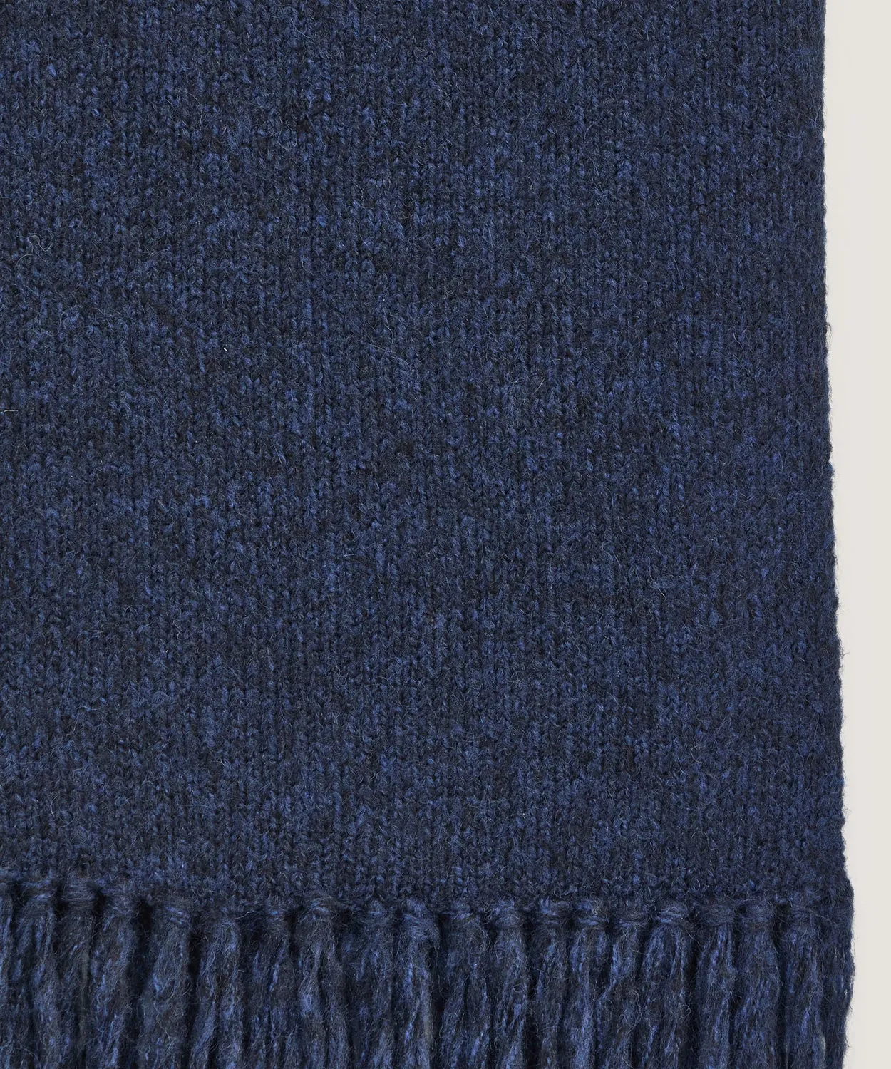 Rodier sciarpa lunga maglia grossa blu navy