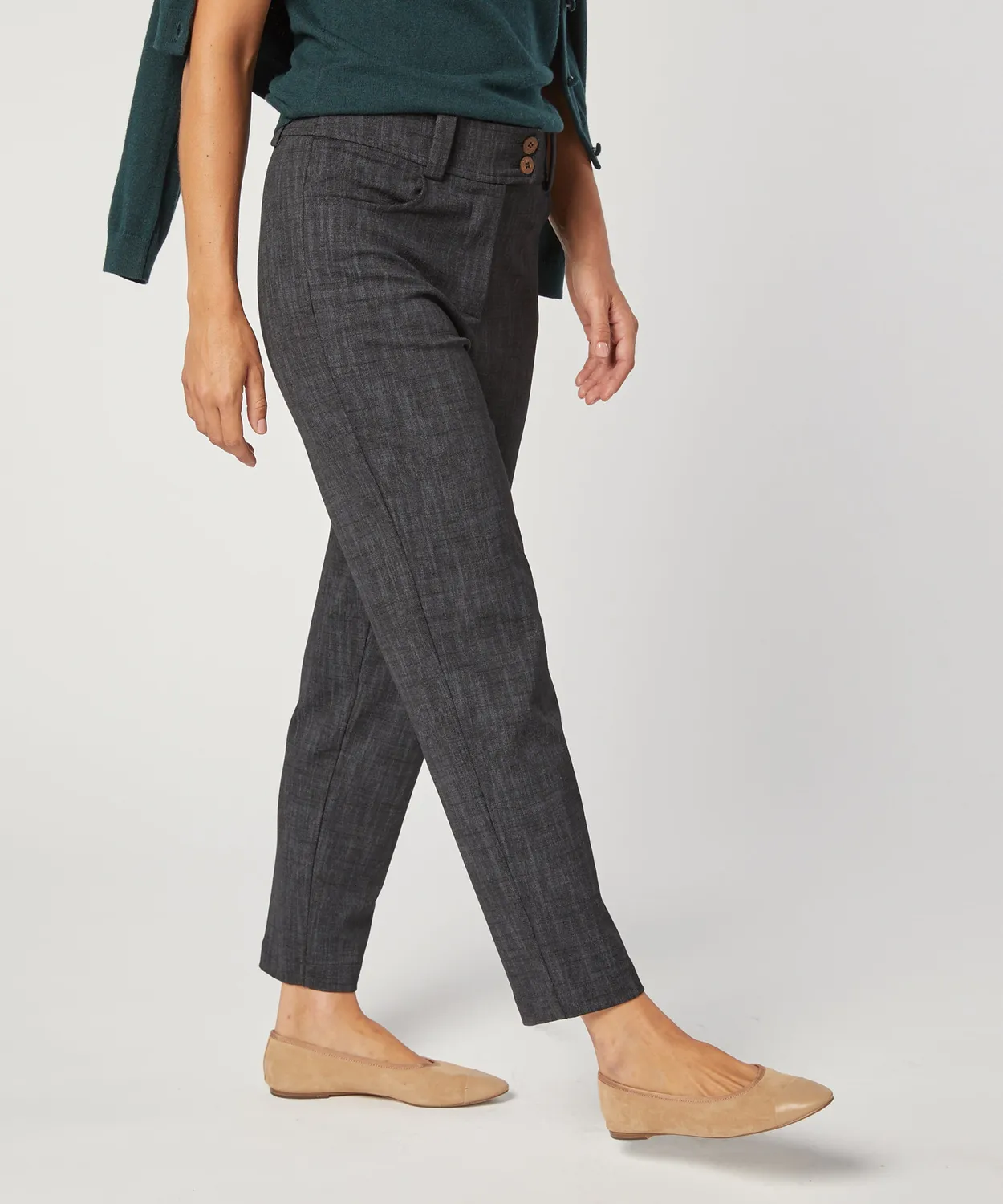 Rodier Pantaloni dritti viscosa Grigio Antracite 7/8