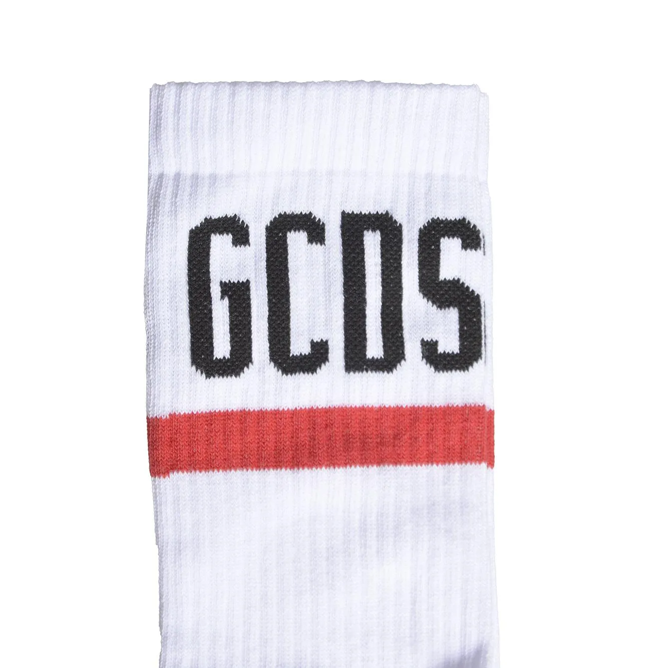 GCDS A2OU3800KC745 calzini bianchi logo cotone