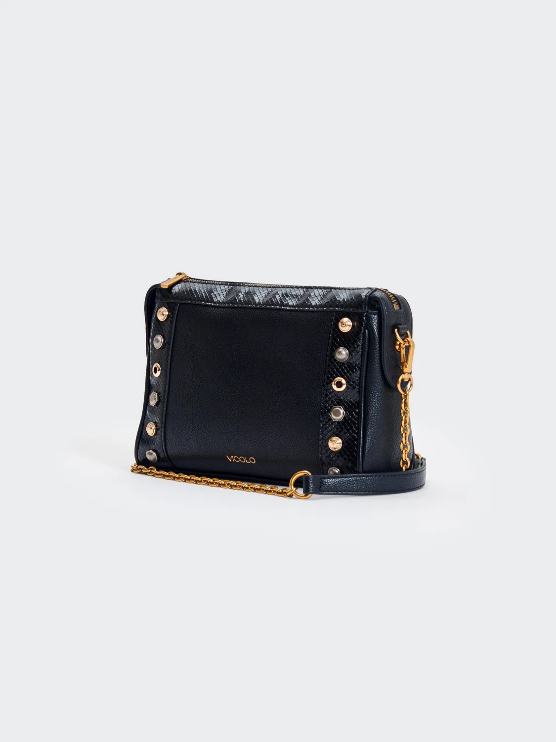 Vicolo Rebel clutch tracolla nera