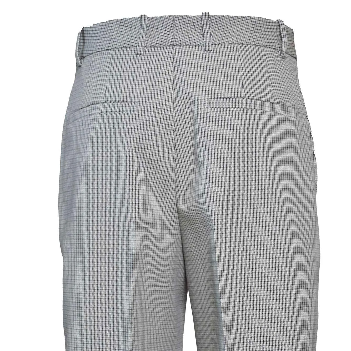Jil Sander J02KA0271J40177 pantalone lana quadri grigio
