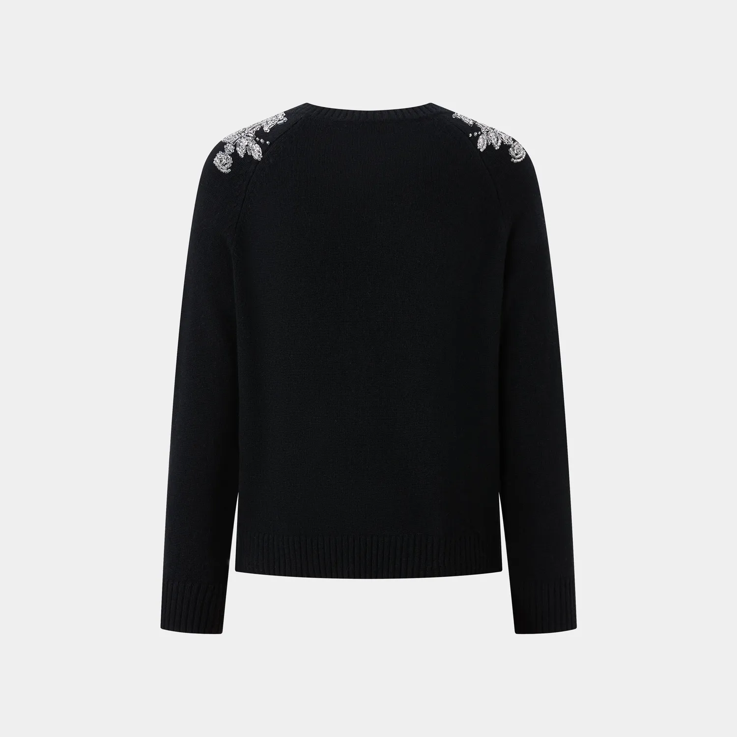 PORTS Snowflake maglione lana cashmere nero