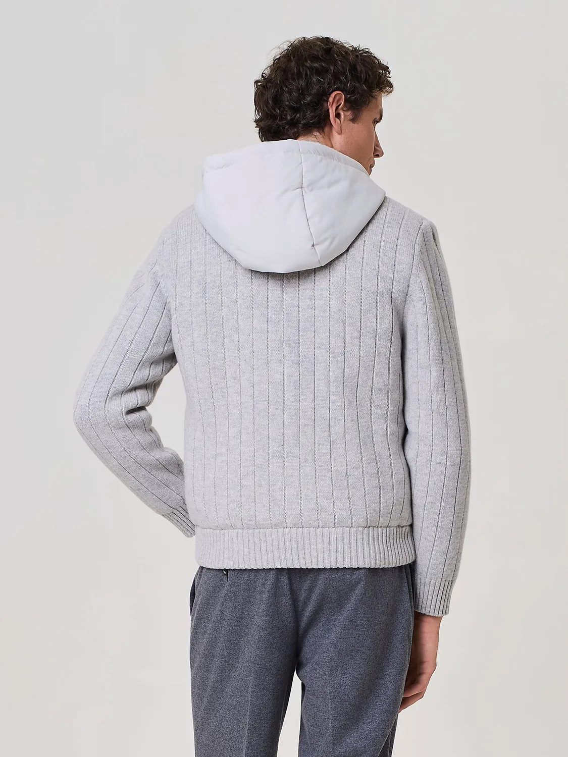 Paul Taylor Giubbino Nylon Lana Imbottito Ghiaccio