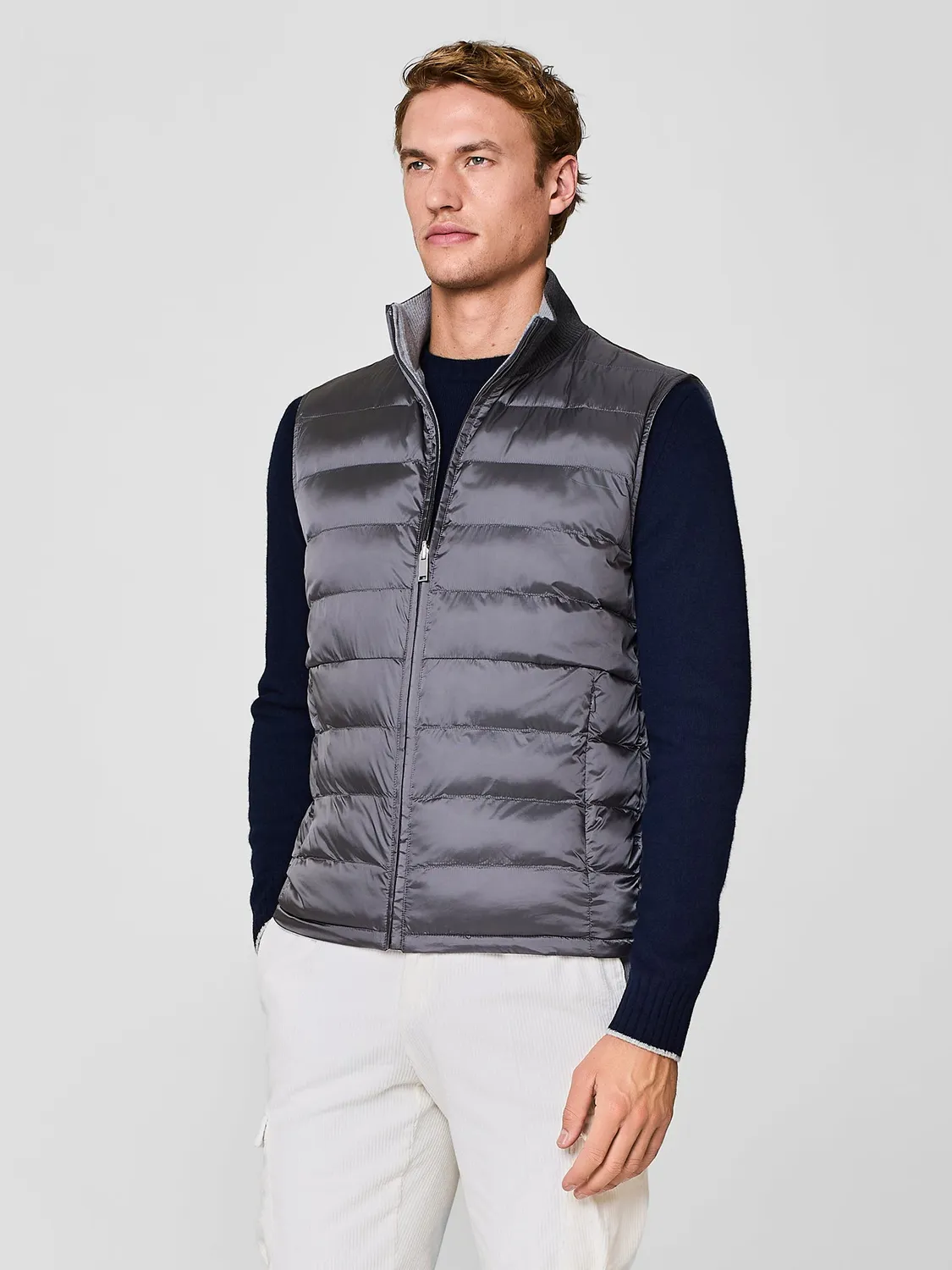 Paul Taylor reversibile smanicato ultralight grigio