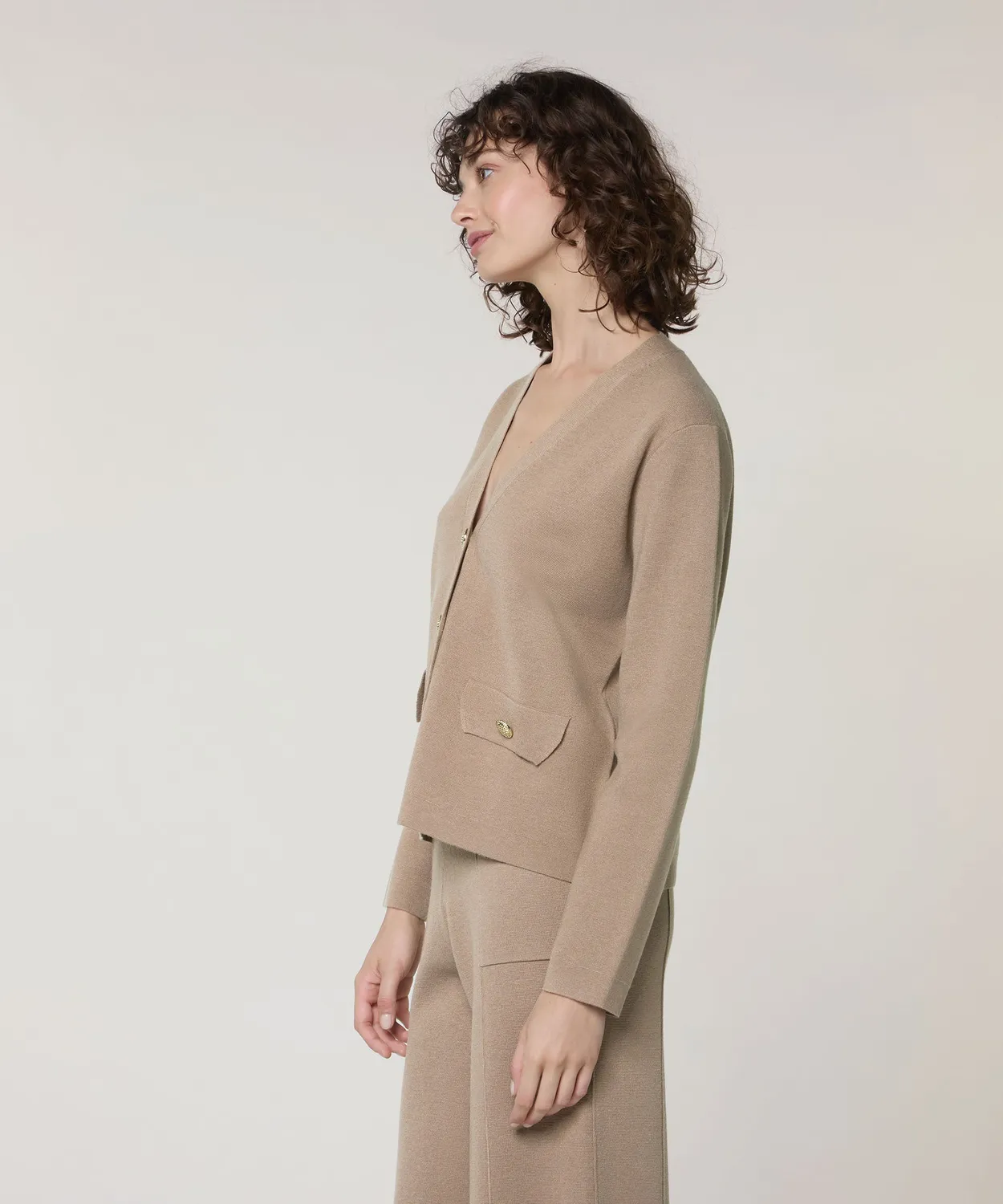 Rodier giacca corta maglia Milano marrone moka