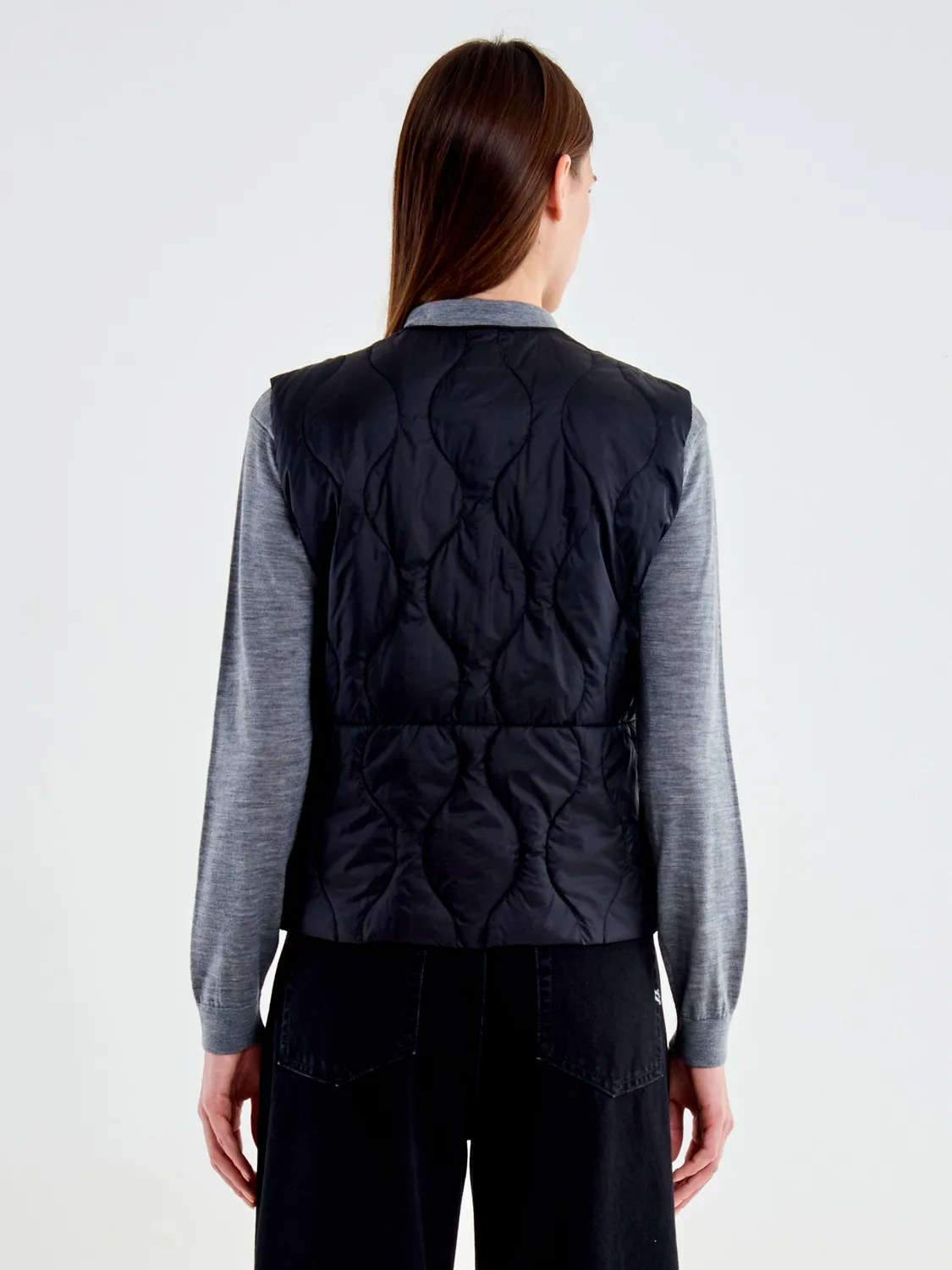Vicolo Gilet Piumino Ultra Light nero S piumino