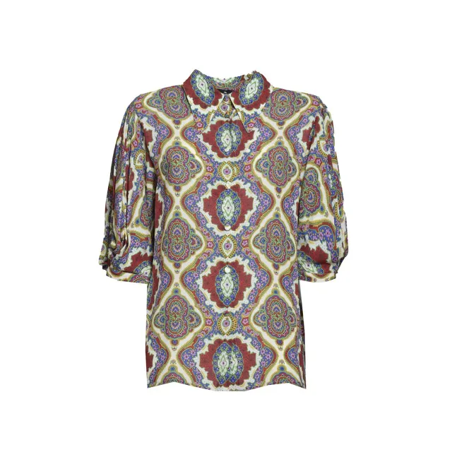 Etro WRIA002199SAD61 blusa viscosa multicolore medaglioni