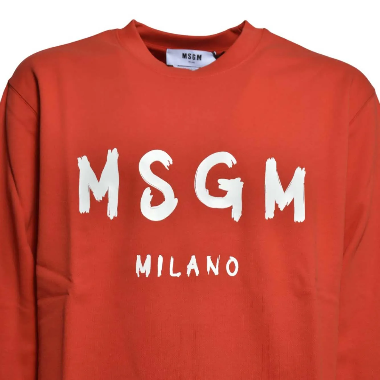 MSGM 3940MM513257799 felpa donna rossa XXL cotone