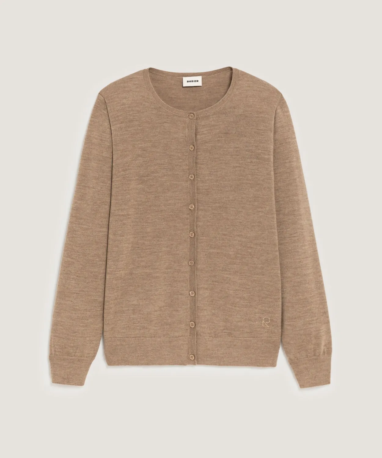 Rodier Cardigan lana merino cardigan beige 42
