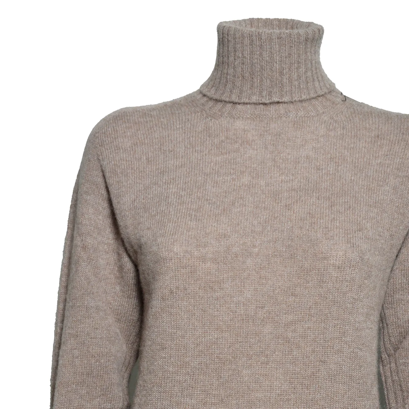 Solotre M3AC0003 maglia collo alto fango marrone