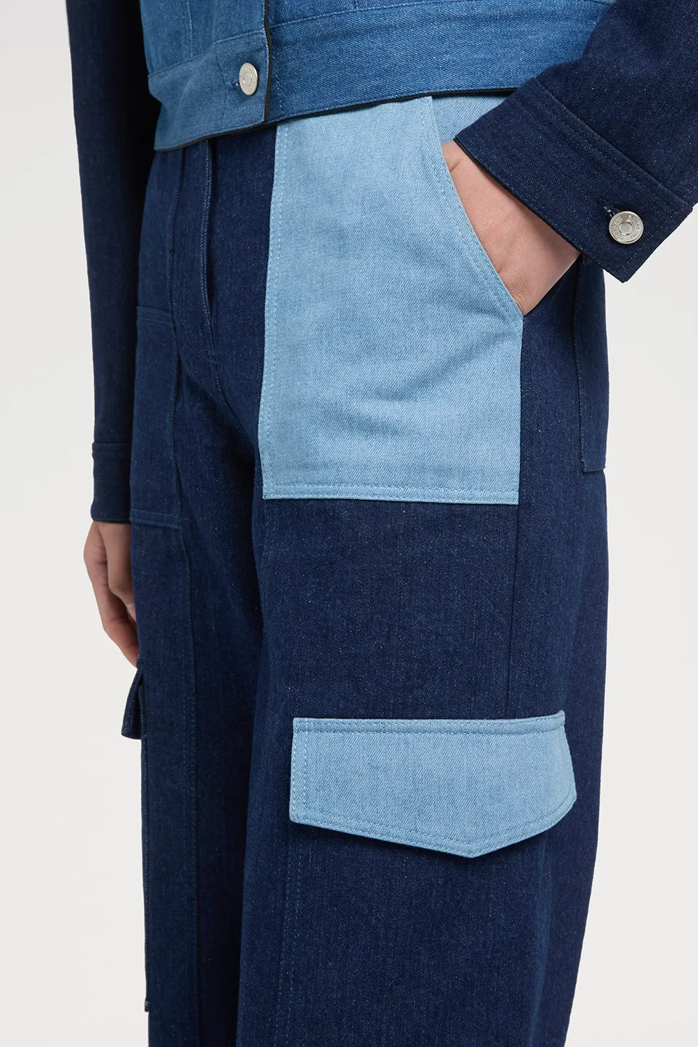 PORTS 1961 PF25 jeans bicolore blu regular fit