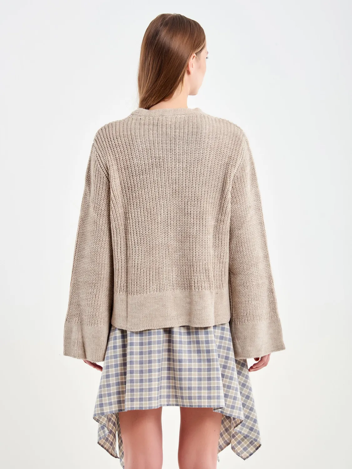 Vicolo Cardigan con Tasche beige taglia unica