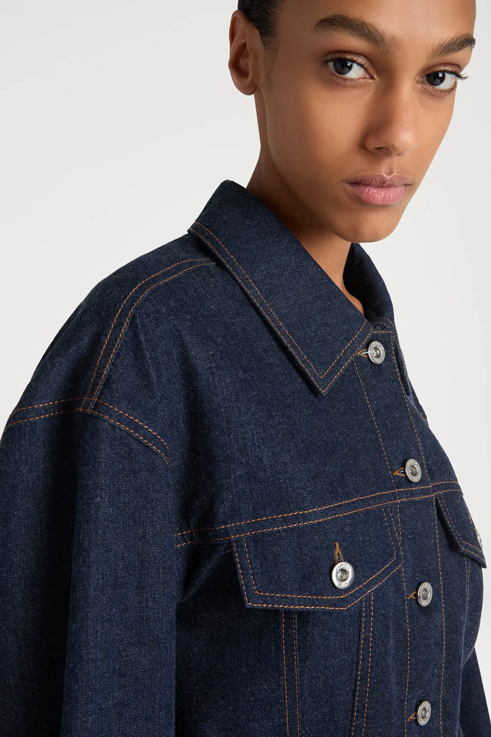 Ports 1961 PW225JJD03 giacca jeans blu logo