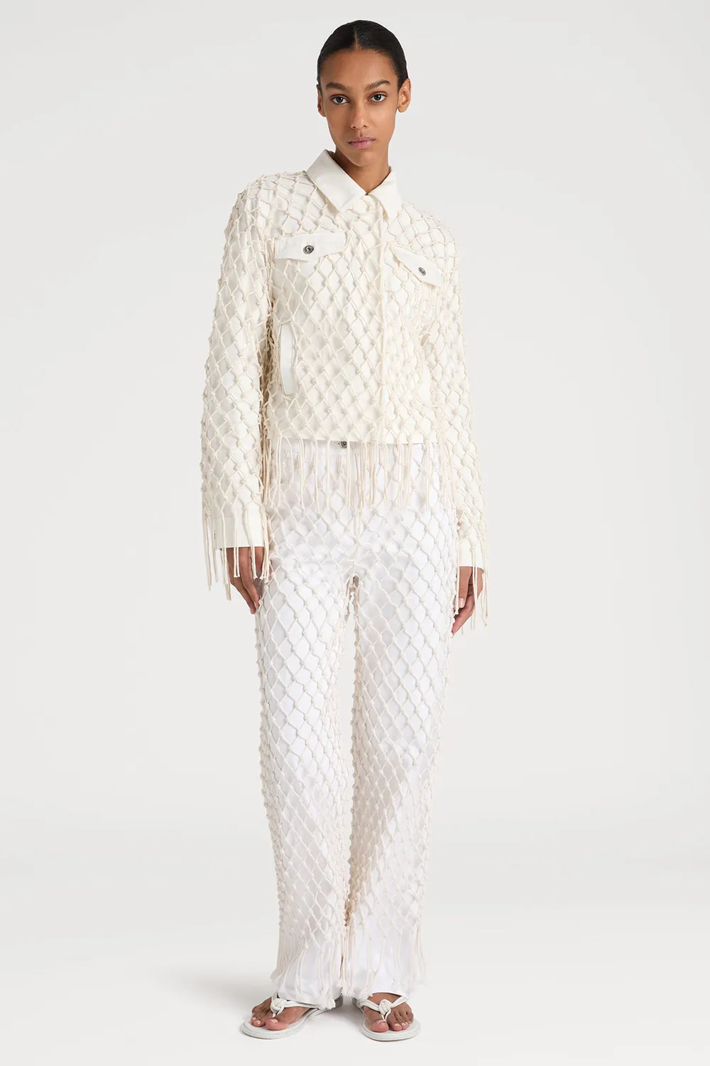 Ports 1961 Weaving Jeans bianchi optic white estate