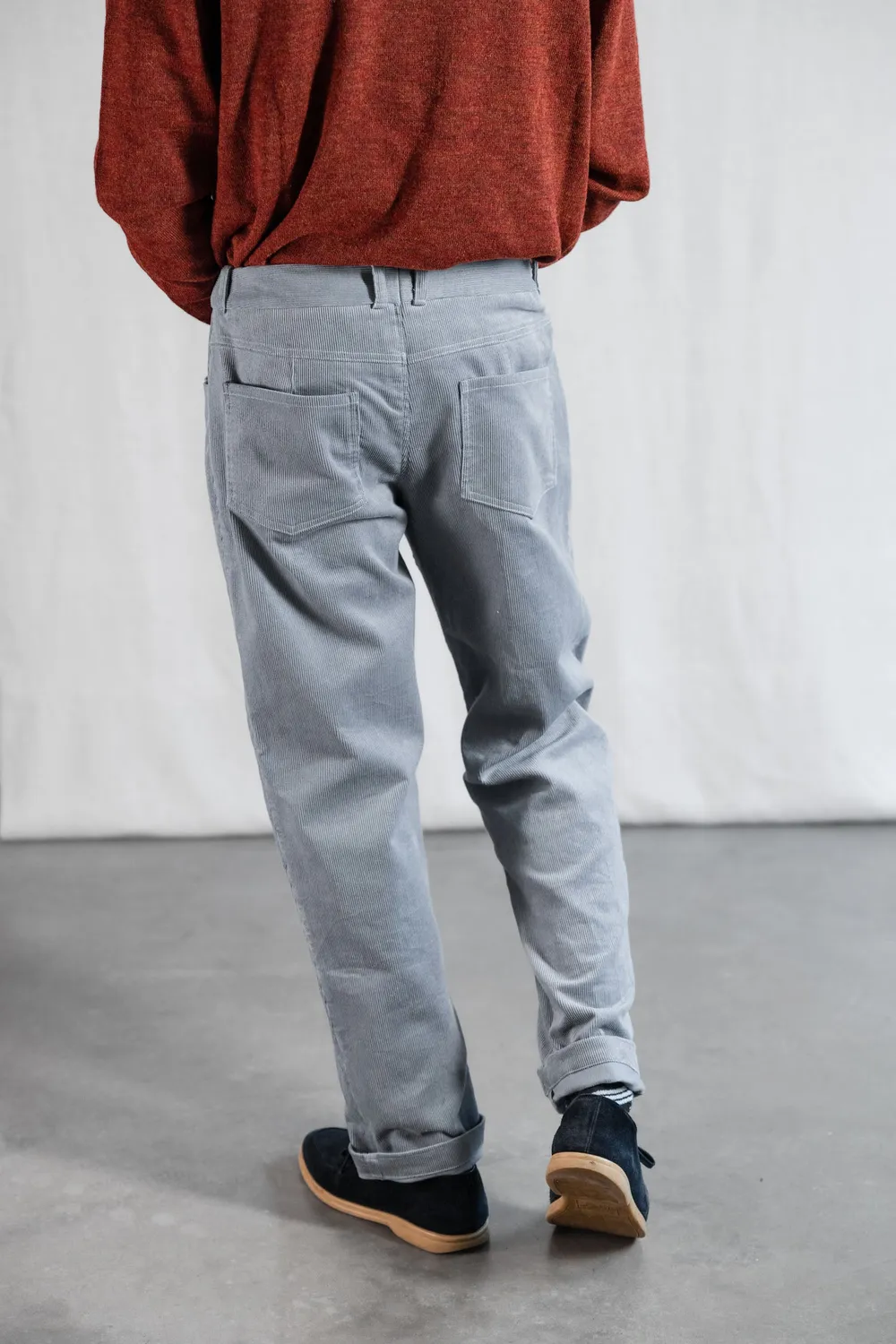 Jyoti Fair Works Prakrit pantaloni velluto grigio