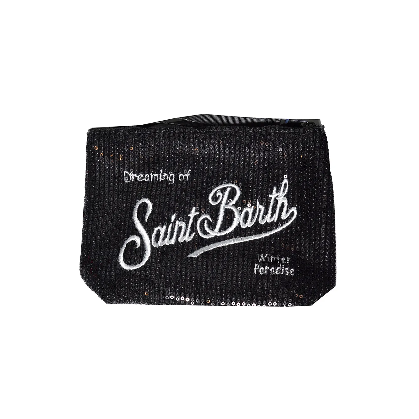 Saint Barth ALI0030 pochette donna nera paillettes