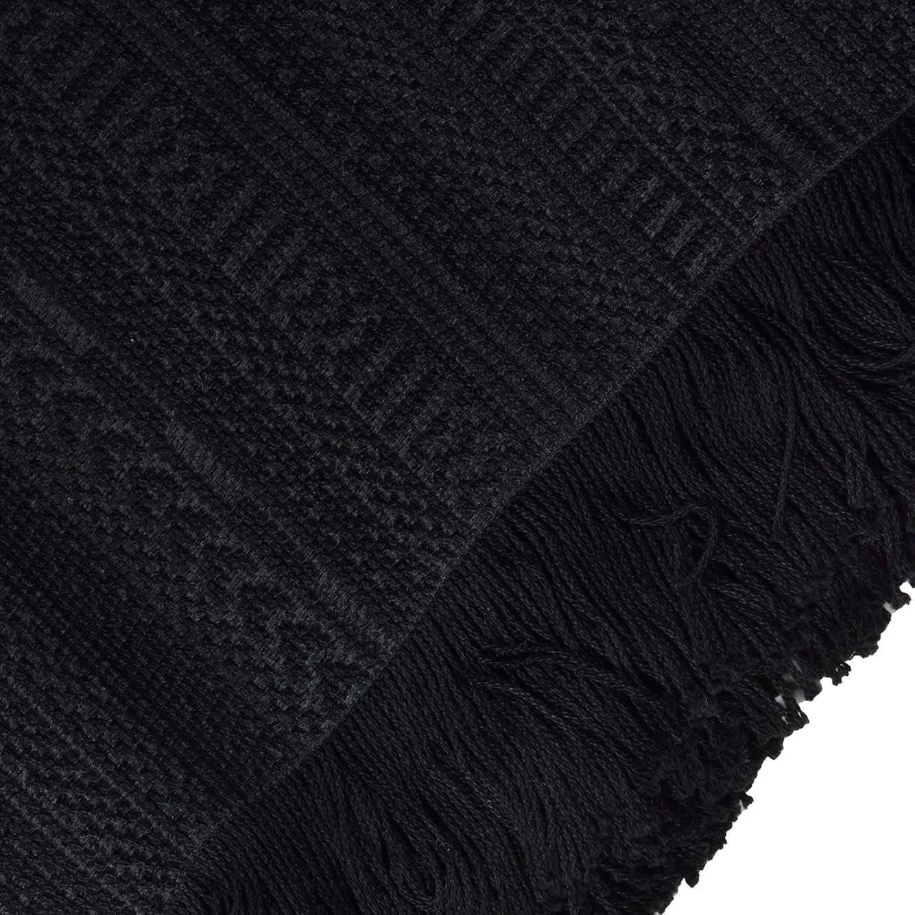 Max Mara Fiesole 2414541112600 stola nera cotone seta