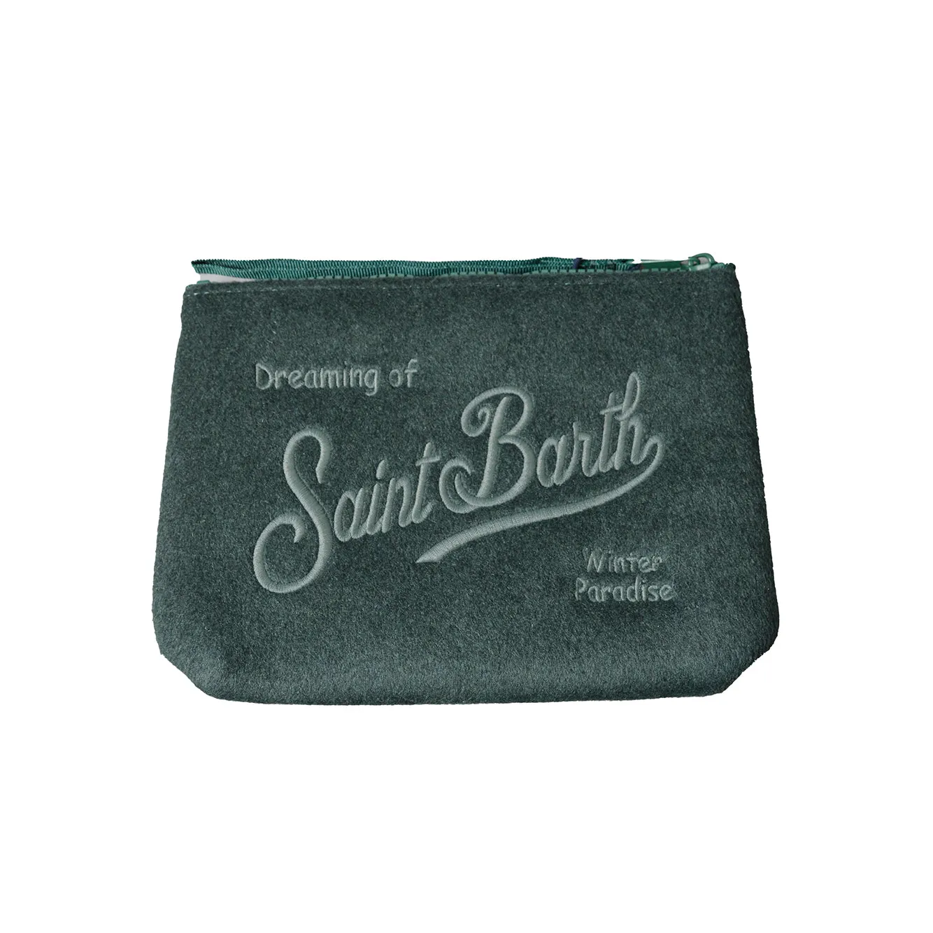 Saint Barth Aline ALI0028 pochette felt verde scuro