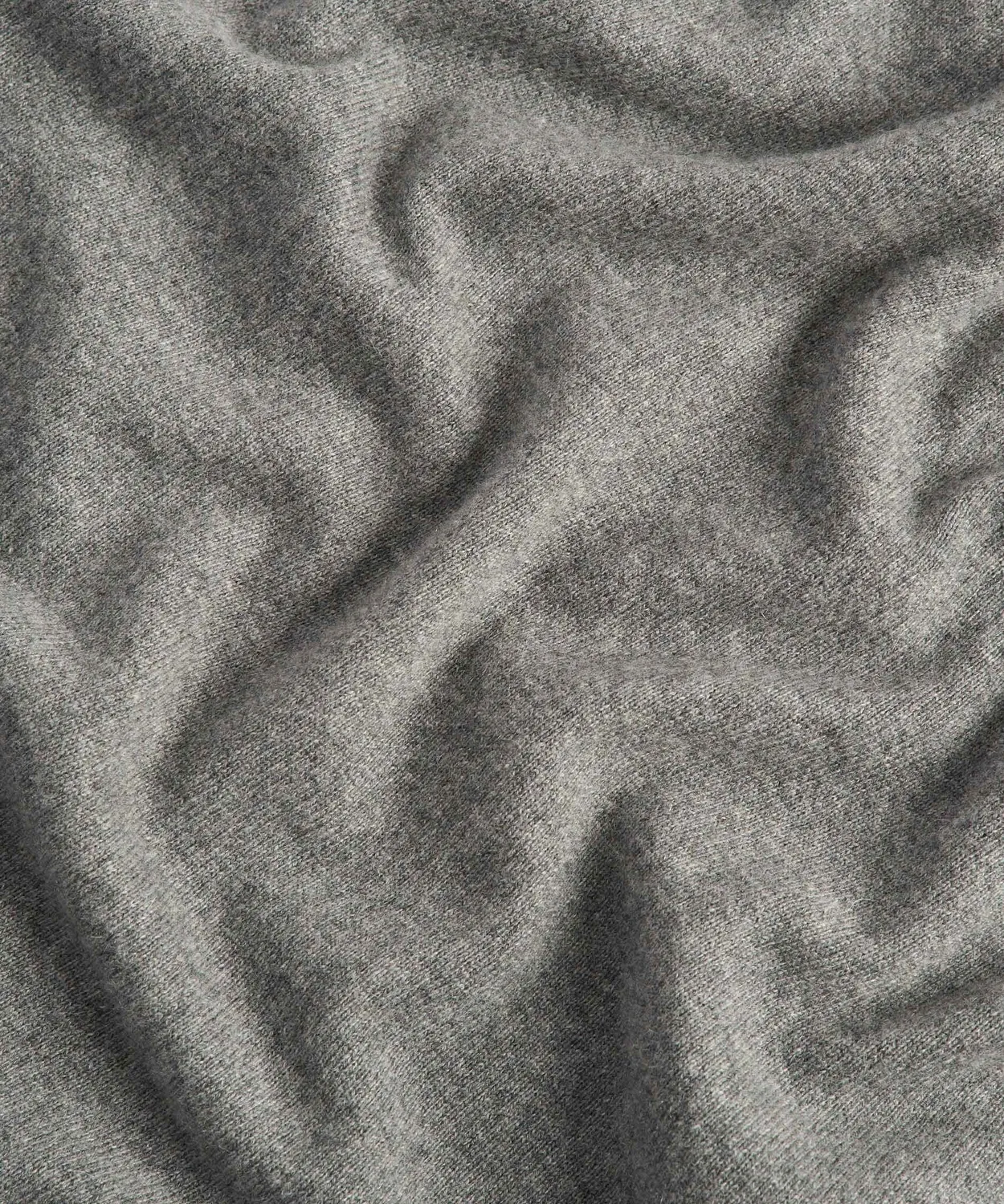 Rodier maglione girocollo cashmere 2 fili grigio medio