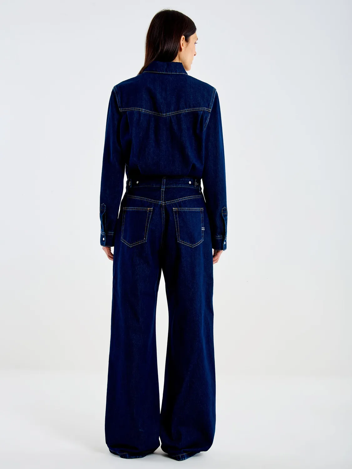Vicolo Tuta in Denim Rinse blu taglia S