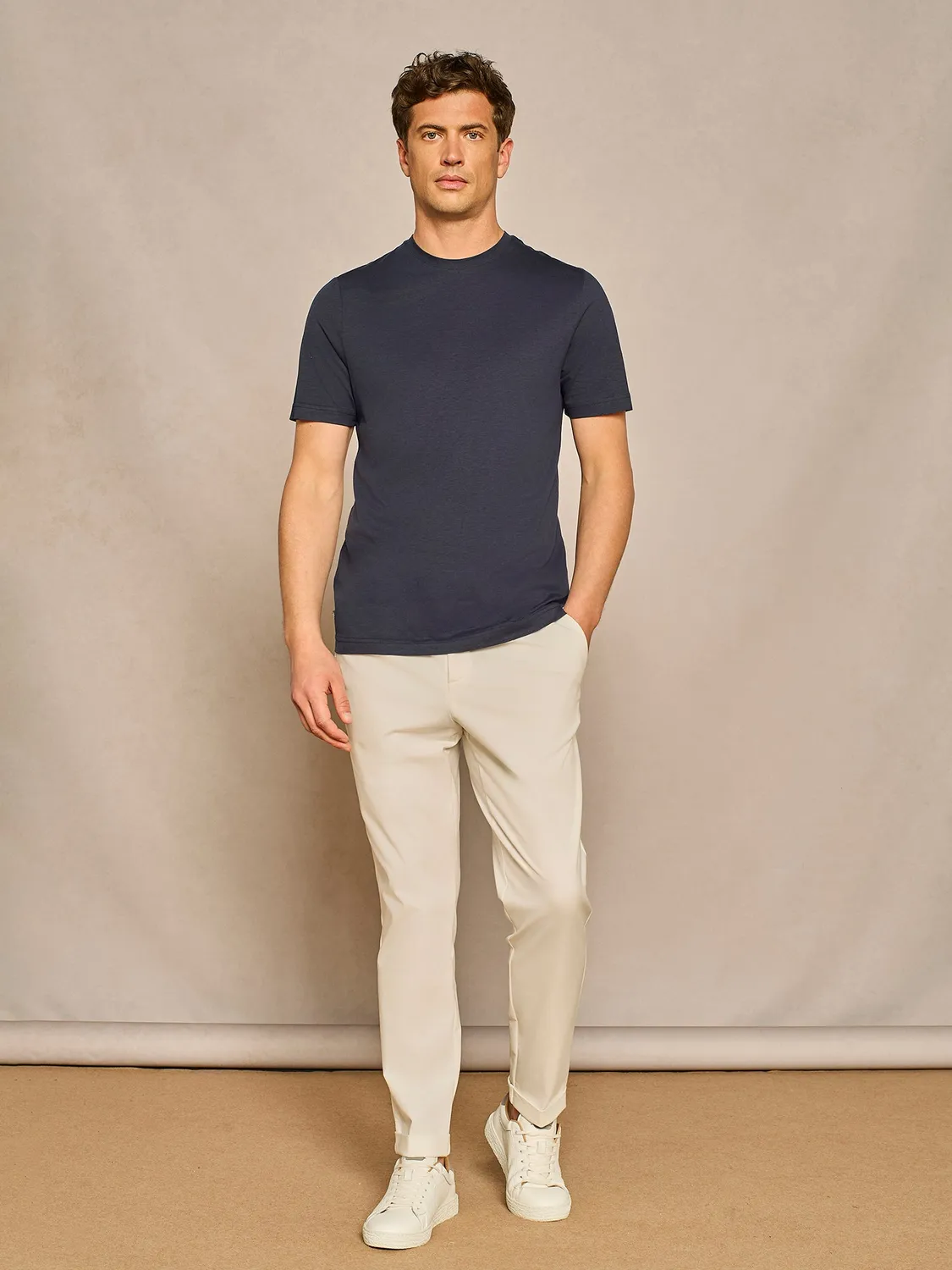Paul Taylor t-shirt fluid jersey blu ultralight