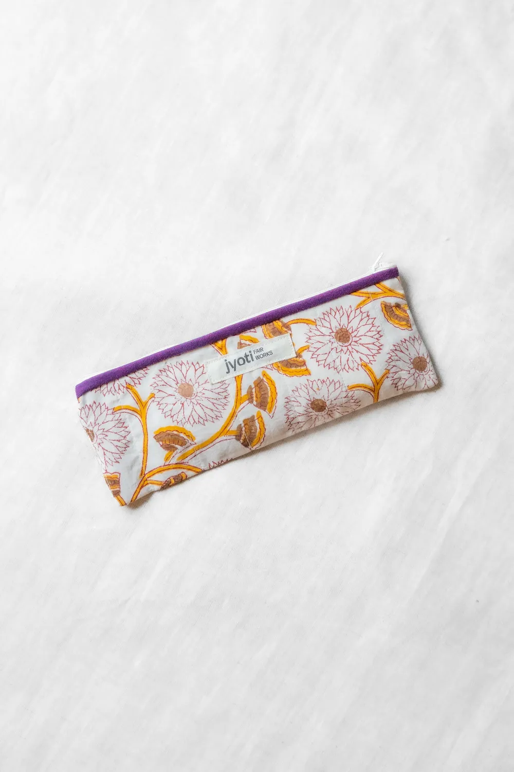 Jyoti Qalamadaan astuccio cotone flowers
