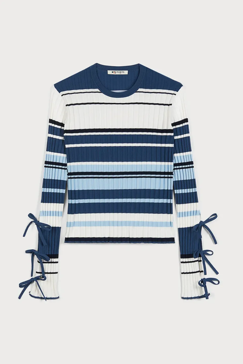 PORTS Amalfi Coast maglia righe blu fiocco