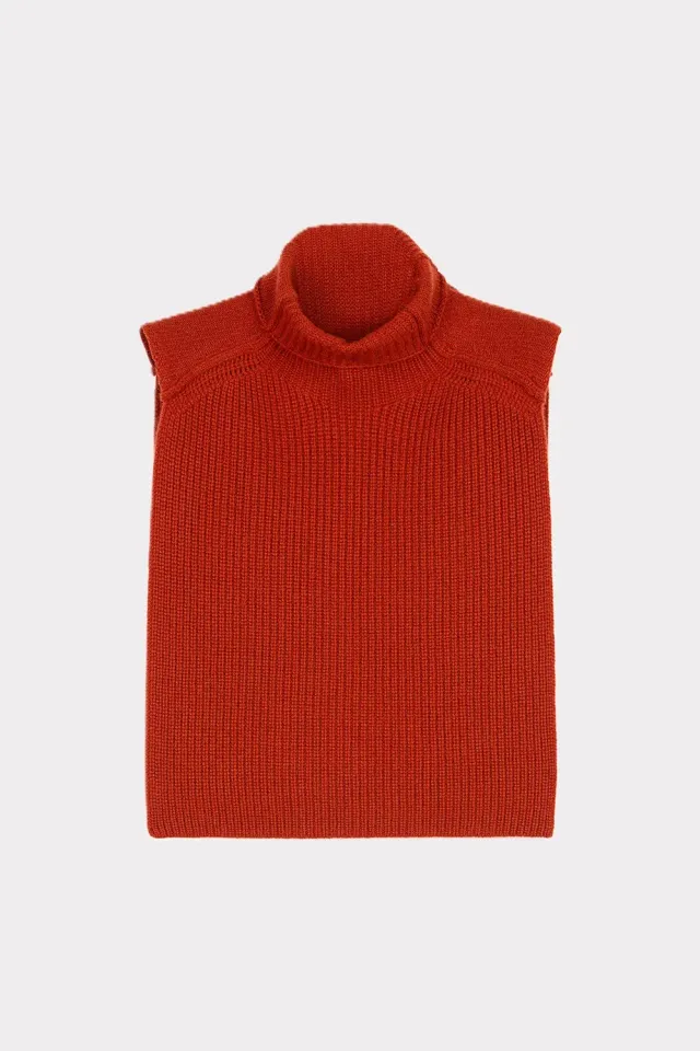 PORTS 1961 Turtleneck Cape maglione dolcevita ocra S