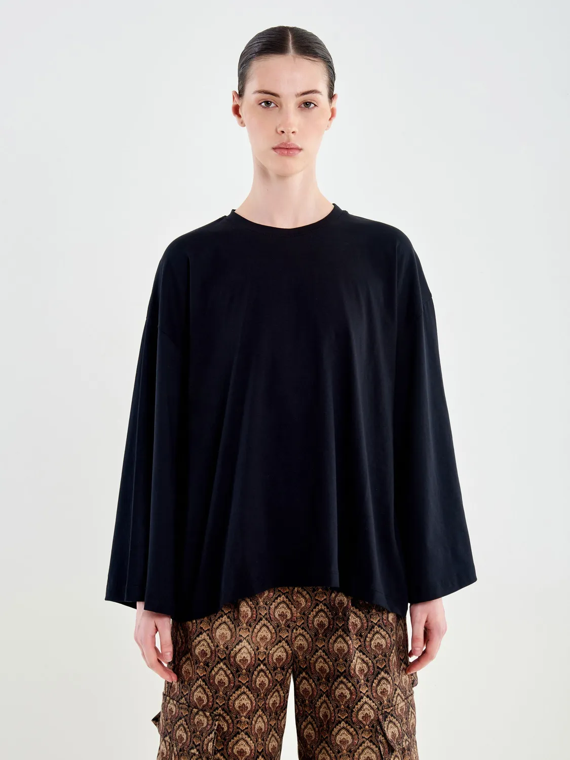Vicolo T-shirt Maniche Ampie nero Taglia Unica