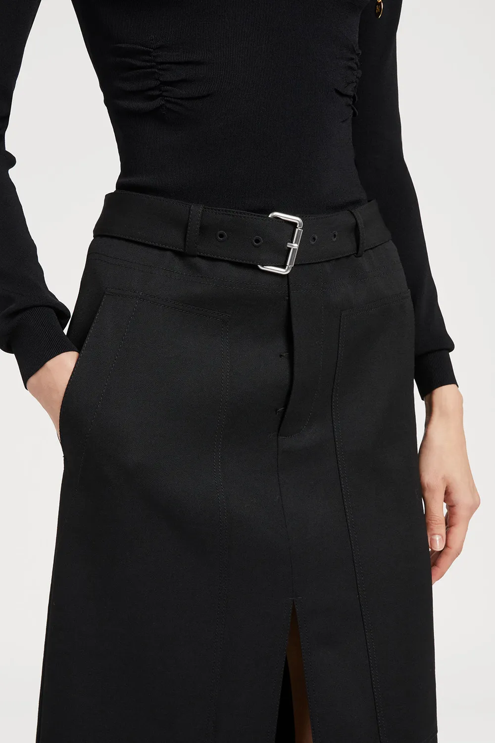 PORTS 1961 PF25 PW325XXL02 gonna nera 36 con spacco