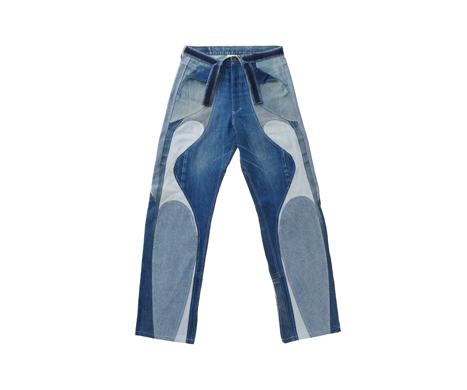 Marcello Pipitone Milano 2 jeans baggy riciclati azzurri