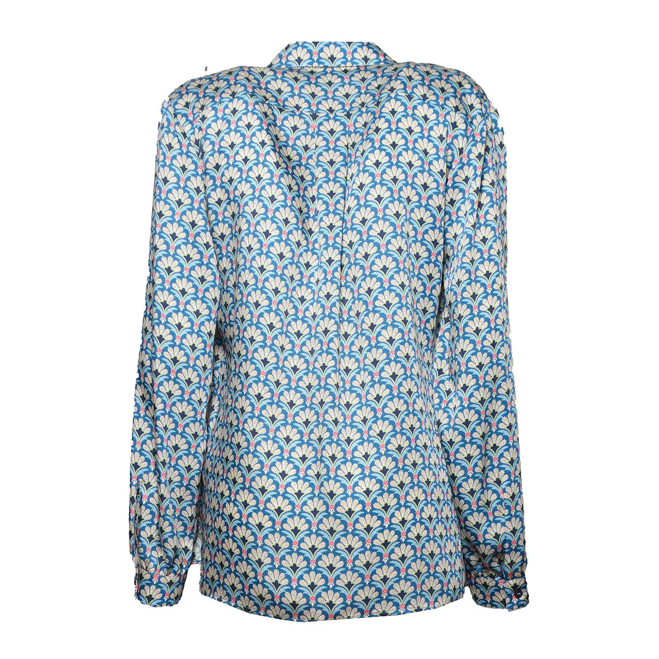 Etro WRIA001999SASV9 camicia azzurra taglia 44 vestibilità regolare