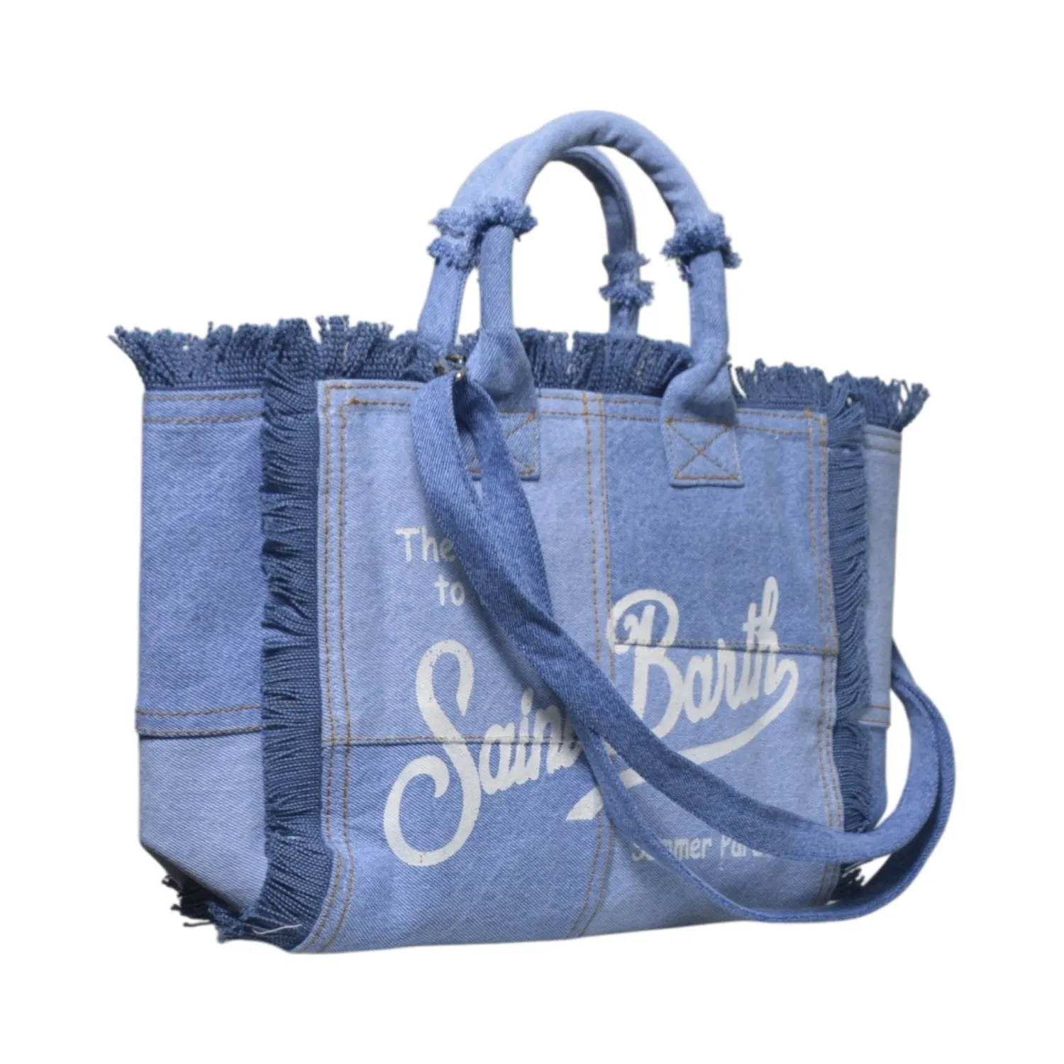 Saint Barth COL0001 borsa a mano denim con tracolla