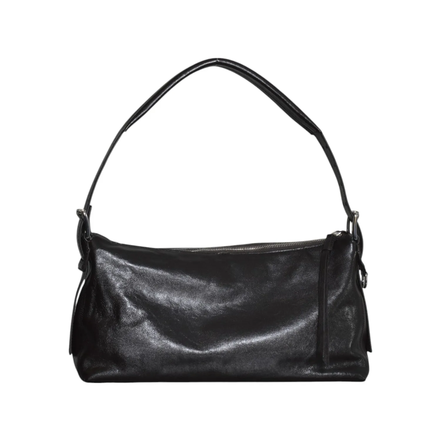 Lemaire BG0167LL0108 baguette borsa a spalla marrone pelle