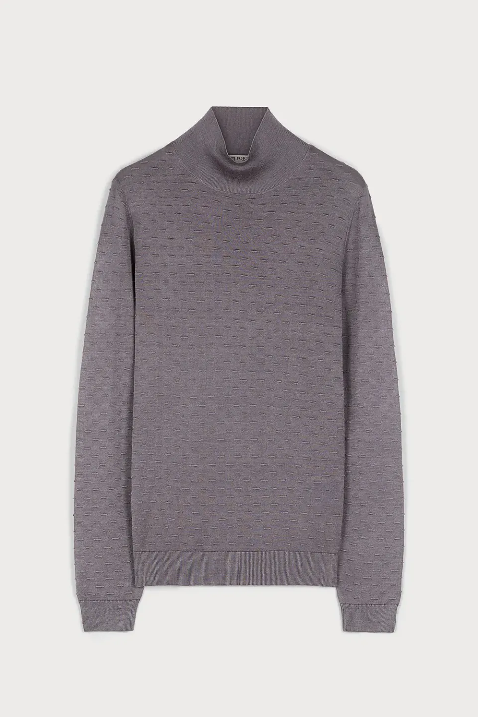 Ports 1961 PW425KFT03 maglione dolcevita marrone tè in seta